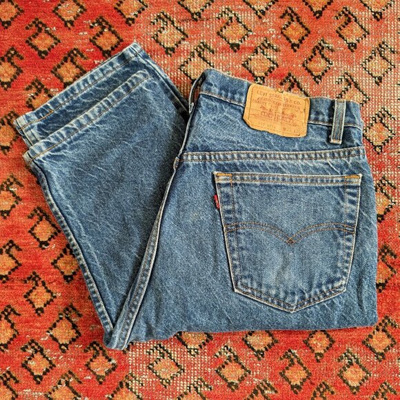 SIZE LARGE - USA Made Levi's 505 Vintage Late 80s - Picture 1 of 10